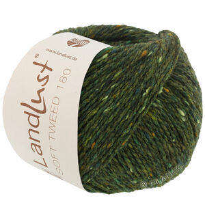 Lana Grossa LANDLUST Soft Tweed 180 | 107-mörk grön melerad