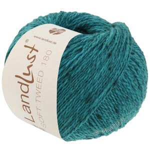 Lana Grossa LANDLUST Soft Tweed 180 | 130-petrolgrön melerad