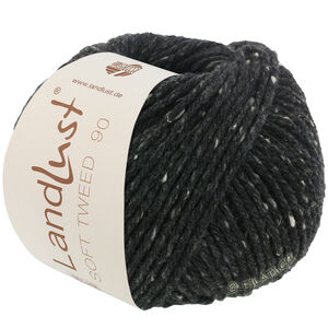 Lana Grossa LANDLUST Soft Tweed 90 | 06-svart melerad