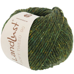 Lana Grossa LANDLUST Soft Tweed 90 | 07-mörk grön melerad
