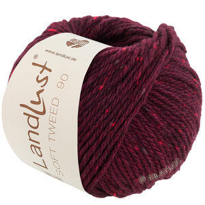 Lana Grossa LANDLUST Soft Tweed 90 | 23-burgund melerad