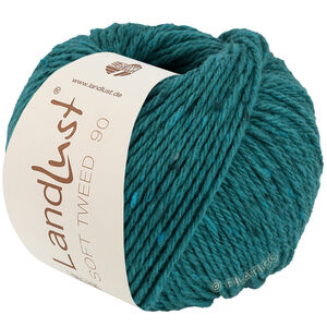 Lana Grossa LANDLUST Soft Tweed 90 | 30-petrolgrön melerad