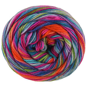 Lana Grossa MEILENWEIT 6-FACH 150g Cascata | 9744-blå/gråblå/ljus blå/mörk grön/ljus grön/gulgrön/lax/orange/violett/skogsgrön