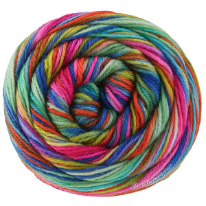 Lana Grossa MEILENWEIT 6-FACH 150g Cascata | 9746-himmelblå/ljus blå/rödviolett/fuchsia/pink/grön/petrol/mint/turkos