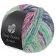 Lana Grossa MEILENWEIT 6-FACH 150g Cosy Socks Dream | 2154-grå/ljus blå/blågrå/jade/gråviolett/blåviolett/fuchsia/mörk grön/ljus grön/turkos