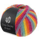 Lana Grossa MEILENWEIT 6-FACH 150g Cosy Socks Multi Stripes | 2201-rökblå/turkos/gul/orange/fuchsia