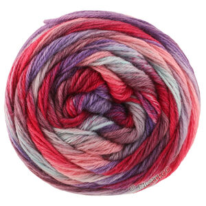 Lana Grossa MEILENWEIT 6-FACH 150g Fontana | 9751-fuchsia/mint/ljus grå/mauve/lila/rödviolett