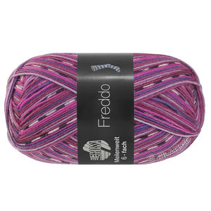 Lana Grossa MEILENWEIT 6-FACH 150g Freddo | 9737-fuchsia/violblå/violettblå/pink/mörk grå/rosa