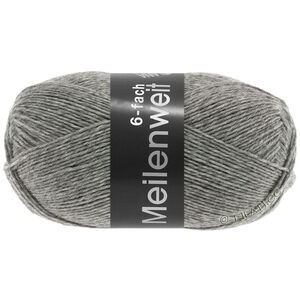 Lana Grossa MEILENWEIT 6-FACH 150g | 8961-grå melerad
