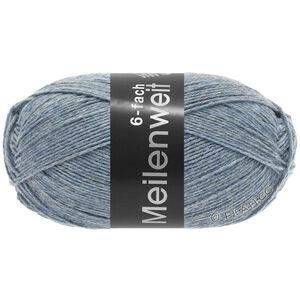Lana Grossa MEILENWEIT 6-FACH 150g | 9226-gråblå melerad