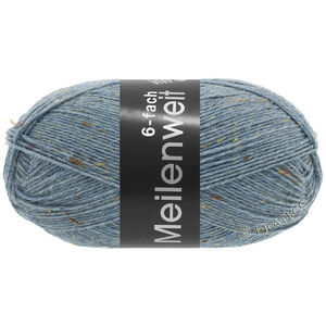 Lana Grossa MEILENWEIT 6-FACH 150g Mouliné/Tweed | 9227-jeansblå melerad