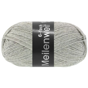 Lana Grossa MEILENWEIT 6-FACH 150g | 9244-ljus grå melerad