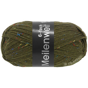 Lana Grossa MEILENWEIT 6-FACH 150g Mouliné/Tweed | 9248-mörk grön