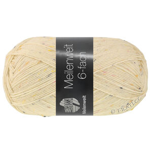 Lana Grossa MEILENWEIT 6-FACH 150g | 9862-ecru melerad