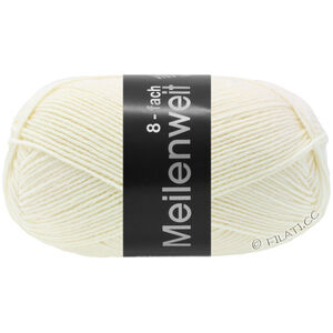 Lana Grossa MEILENWEIT 8-FACH 150g | 9560-råvit