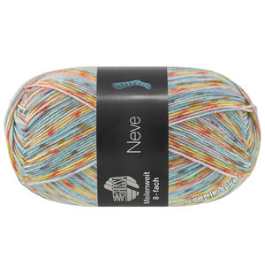 Lana Grossa MEILENWEIT 8-FACH 150g Neve | 9992-mint/rosa/gul/orange/syren/aubergine