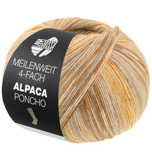 Lana Grossa MEILENWEIT 100g Alpaca Poncho | 2726-sandbeige/taupe/brun/ljus beige/karamell