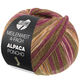 Lana Grossa MEILENWEIT 100g Alpaca Poncho | 2728-mossgrön/rödviolett/ecru/orange/brun
