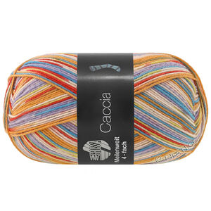 Lana Grossa MEILENWEIT 100g Caccia | 5304-ockergul/turkosblå/ljus beige/limett/roströd/lila/rosa