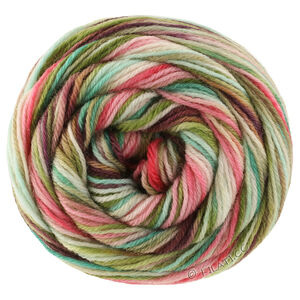 Lana Grossa MEILENWEIT 100g Cascata | 5205-mocka/mörk brun/gråbrun/rosa/mjuk grön/lindgrön/grågrön/jade/pink/turkos