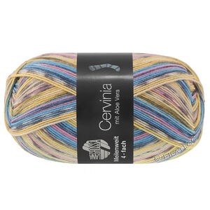 Lana Grossa MEILENWEIT 100g Cervinia | 1706-himmelblå/musgrå/gul/ecru/ljus beige/syrenrosa/gråblå