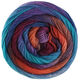 Lana Grossa MEILENWEIT 100g Color Mix Multi | 8019-orange/mörk brun/bläckblå/royal/turkos/lila/rödviolett