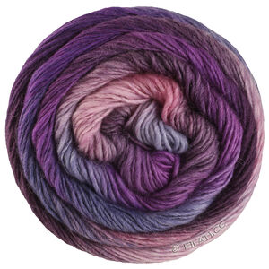 Lana Grossa MEILENWEIT 100g Color Mix Soft | 8067-blåviolett/mörk violett/gammalrosa/syrenblå/violblå