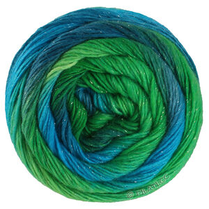 Lana Grossa MEILENWEIT 100g Merino Color Mix Sparks | 7612-sjögrön/smaragd/jade/petrol/mörk grön
