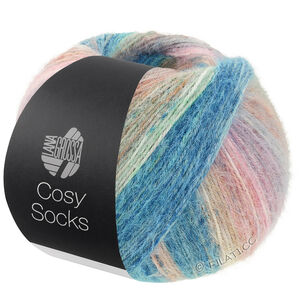 Lana Grossa MEILENWEIT 100g Cosy Socks Dream | 258-mint/petrol/turkos/lerbrun/rosenträ/ljus grå/rosa/taupe/beige