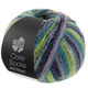 Lana Grossa MEILENWEIT 100g Cosy Socks Multi Stripes | 157-lavendel/petrol/majgrön/turkos/nattblå