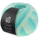 Lana Grossa MEILENWEIT 100g Cosy Socks Soft Stripes | 102-jade/lysande grön/vitgrön/råvit
