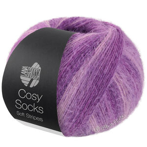 Lana Grossa MEILENWEIT 100g Cosy Socks Soft Stripes | 114-bleklila/lila/violett