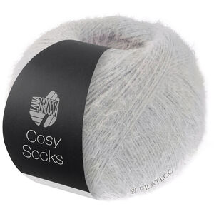 Lana Grossa MEILENWEIT 100g Cosy Socks | 08-ljus grå