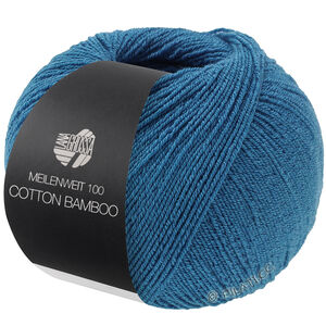 Lana Grossa MEILENWEIT 100g Cotton Bamboo | 42-turkosblå