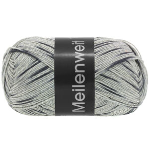 Lana Grossa MEILENWEIT 100g Black Denim Mix | 4657-ljus grå/mellangrå/antracit
