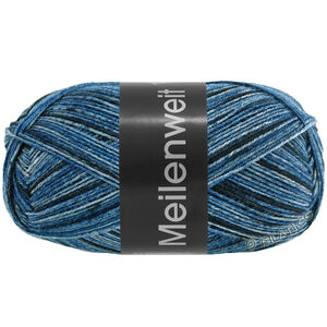 Lana Grossa MEILENWEIT 100g Blue Denim Mix | 4612-gråblå/jeans/mörk grå/antracit