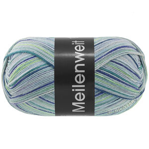 Lana Grossa MEILENWEIT 100g Foresta | 5322-ljus blå/ljus grå/lila/mörk violett/mörk grön/ljus grön/mint/mintturkos