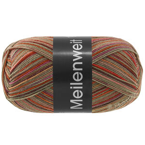 Lana Grossa MEILENWEIT 100g Foresta | 5324-mellangrå/aubergine/terrakotta/gammalrosa/fuchsia/röd/hallon/gråbeige