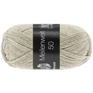 Lana Grossa MEILENWEIT 50g | 1301-ljus beige melerad