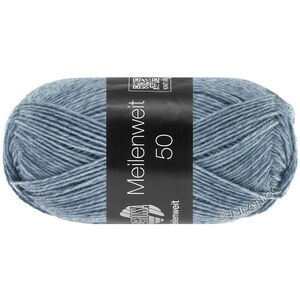 Lana Grossa MEILENWEIT 50g | 1302-jeans/grå melerad