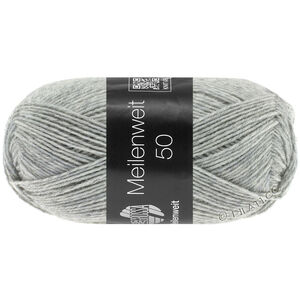 Lana Grossa MEILENWEIT 50g | 1346-ljus grå melerad