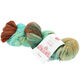 Lana Grossa MEILENWEIT 100g Merino Hand-dyed | 308-mörk brun/turkosblå/mint/ljus beige/sandbeige/rost