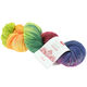 Lana Grossa MEILENWEIT 100g Merino Hand-dyed | 409-gulgrön/mörk grön/rost/orange/limett/gråviolett/antikviolett/grågrön