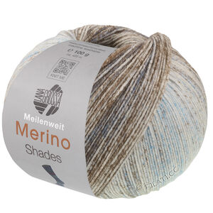 Lana Grossa MEILENWEIT 100g Merino Extrafine Shades | 7234-mint/ljus grå/mörk grå/gråbrun