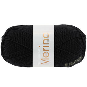 Lana Grossa MEILENWEIT 100g Merino Extrafine | 2402-svart