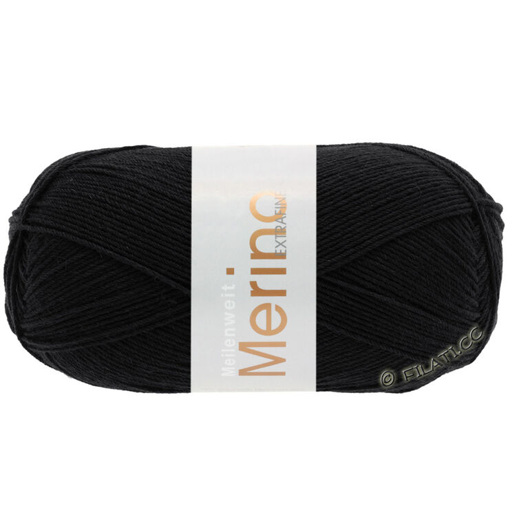Lana Grossa MEILENWEIT 100g Merino Extrafine | 2402-svart