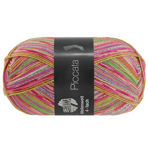 Lana Grossa MEILENWEIT 100g Piccata | 4806-bordeaux/pink/turkos/ljus blå/majgrön/orange/ecru