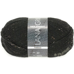 Lana Grossa MEILENWEIT 100g Tweed | 126-svart