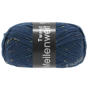 Lana Grossa MEILENWEIT 100g Tweed | 128-mörk petrolblå