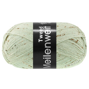 Lana Grossa MEILENWEIT 100g Tweed | 182-vitgrön